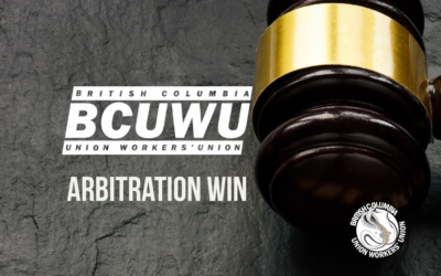 BCUWU Arbitration Win